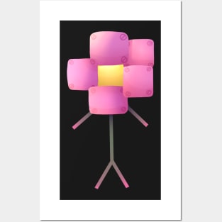 Robot Flower Posters and Art